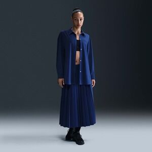 NEW Nike Oversized Long Sleeve Shirt 24.7 Royal Blue Dri-FIT Women's Size Medium